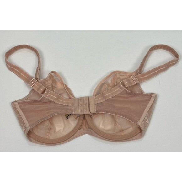 Subtille Pink Beige Lace Bra 30J New Balcony Underwire Unpadded 30‎ J Romantic - Picture 4 of 6